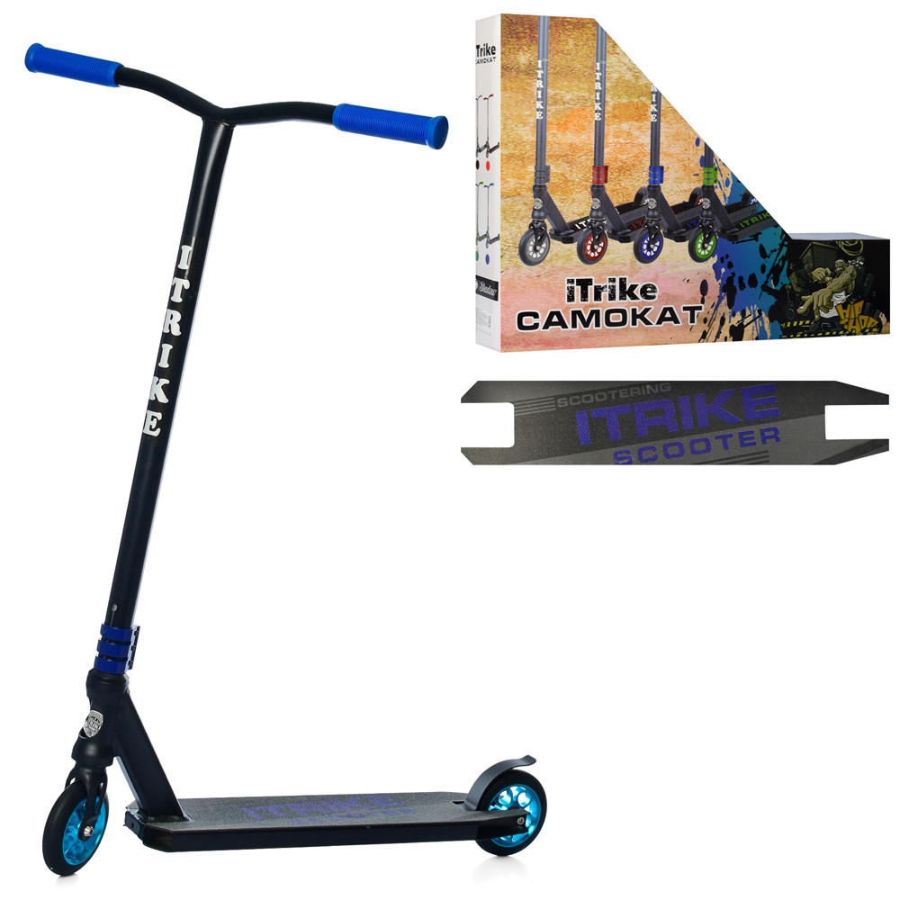 Трюковий самокат iTrike SR 2-068-3-BBL для екстремального катання, кермо 89 см, фото 1