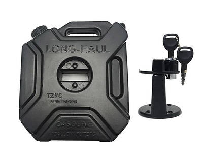 Каністра експедиційна з кріпленням та замком 3л чорного кольору для квадроциклів