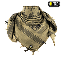 M-Tac шарф шемаг Pirate Skull Olive/Black, тактическая арафатка олива, военный шарф летний, арафатка платок