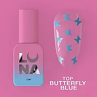 Топ для гель-лака LunaMoon Top Butterfly Blue 13ml