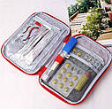 Міні-аптечка в сумку, дорожня, органайзер для ліків 18x13см Червоний ( код: IBH053R ), фото 4