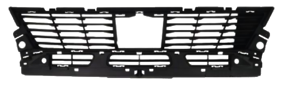 Решітка переднього бампера Peugeot 3008 16-20 середня Fps чорна текстура