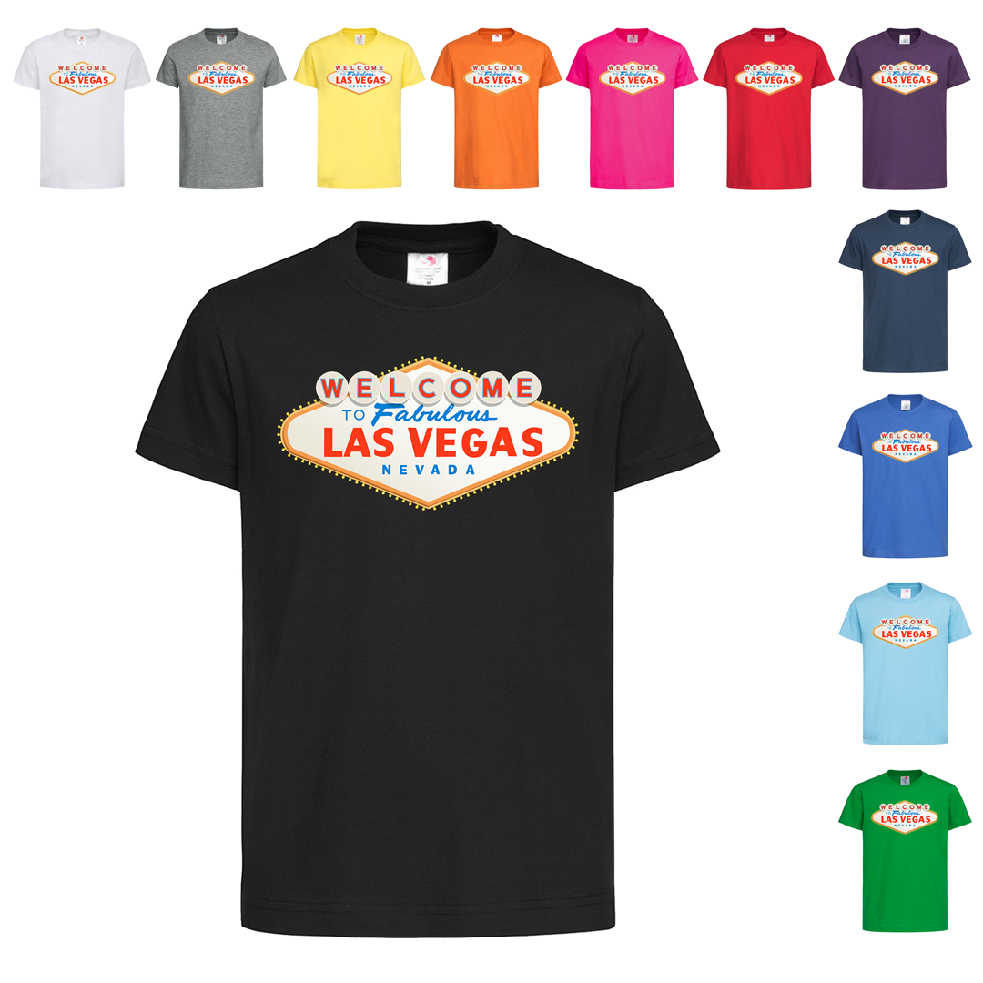 Чорна дитяча футболка Welcome to Las Vegas (25-6-2), фото 1
