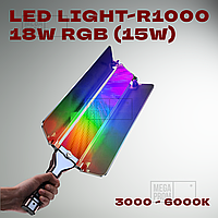 Лампа видеосвет ручной 40 см R1000 204pcs RGB 360 лампа18W для селфи для тик тока. Студийный свет.