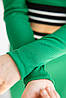 Костюм для дівчинки топ і штани-кльош <unk> Турецький рубчик колір зелений, фото 7