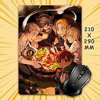 Килимок для мишки А4 - 210x290 мм Delicious in Dungeon / Підземелля смакоти 014