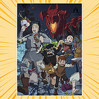 Плакат А3 Аніме Delicious in Dungeon / Підземелля смакоти 002