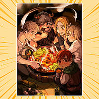 Плакат А4 Аніме Delicious in Dungeon / Підземелля смакоти 014