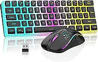 RedThunder 60% Беспроводная игровая клавиатура и мышь Комбинированная, RGB-подсветка аккумулятор*
