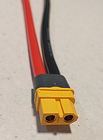 Разъём Amass XT60 FEMALE (Мама) кабель питания медь 4кв.мм 15 см