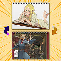 Скетчбук А5 48 арк. 150 гр.м² Delicious in Dungeon / Підземелля смакоти 006