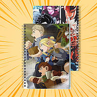 Зошит А5 48 арк. на пружині у клітинку 60 гр.м² Delicious in Dungeon / Підземелля смакоти 003