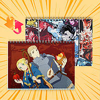 Зошит А5 48 арк. на пружині у клітинку 60 гр.м² Delicious in Dungeon / Підземелля смакоти 005