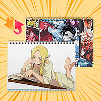 Зошит А5 48 арк. на пружині у клітинку 60 гр.м² Delicious in Dungeon / Підземелля смакоти 006