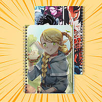 Зошит А5 48 арк. на пружині у клітинку 60 гр.м² Delicious in Dungeon / Підземелля смакоти 007