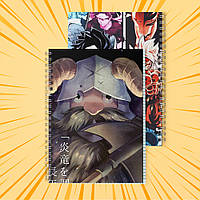 Зошит А5 48 арк. на пружині у клітинку 60 гр.м² Delicious in Dungeon / Підземелля смакоти 010