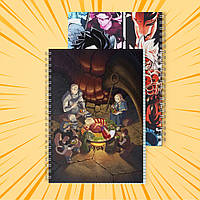 Зошит А5 48 арк. на пружині у клітинку 60 гр.м² Delicious in Dungeon / Підземелля смакоти 013