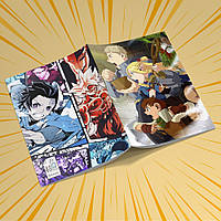 Зошит А5 48 арк. на скобі у клітинку 60 гр.м² Delicious in Dungeon / Підземелля смакоти 003