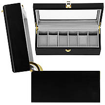 Скринька (органайзер) для зберігання годинника Springos 31.5 x 11 x 8 см HA1065 Poland, фото 3