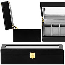 Скринька (органайзер) для зберігання годинника Springos 31.5 x 11 x 8 см HA1065 Poland, фото 4