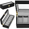 Скринька (органайзер) для зберігання годинника Springos 31.5 x 11 x 8 см HA1065 Poland, фото 8