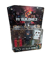 Набір фігурки герої Майнкрафт "Minecraft" MY Buildings Dungeons