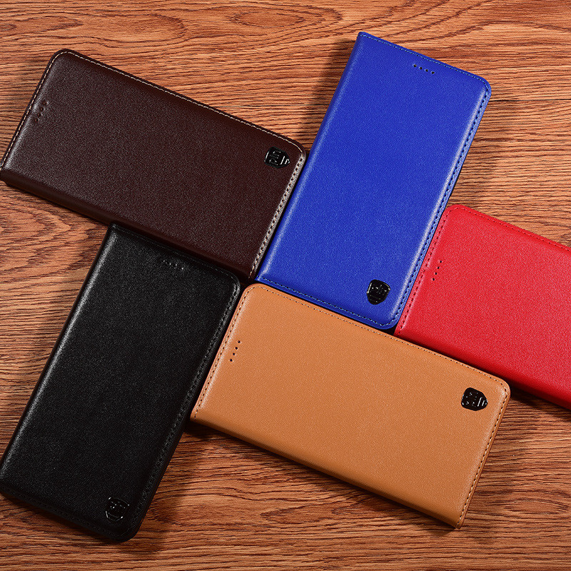 Чохол для Xiaomi Redmi Note 13 книжка з НАТУРАЛЬНОЇ ШКІРИ із підставкою візитницею протиударний магнітний"CLASIC"