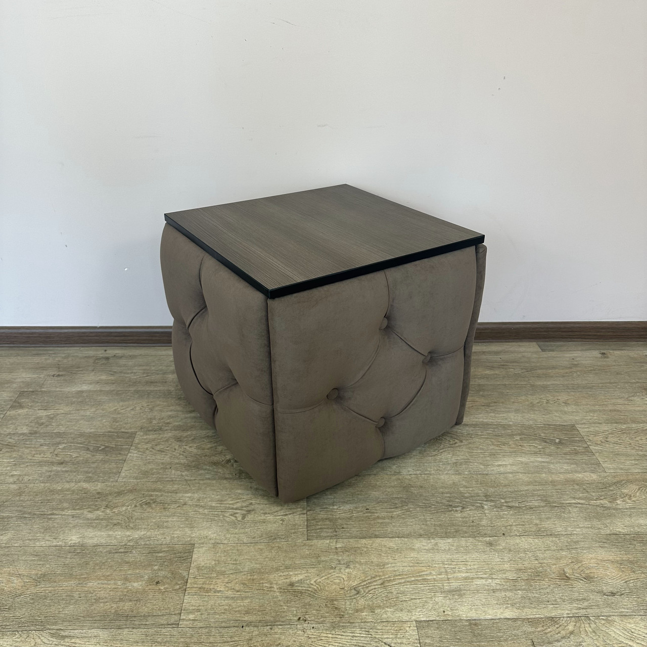 Пуф-трансформер 5в1 Остін-1 зі столиком велюр коричневий/ріголетто темний 1-1-9003, фото 1