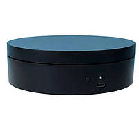 Поворотный стол для предметной съемки 12 см Mini Electric Turntable Black N