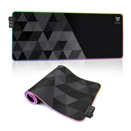 Великий килимок для миші ONIKUMA MP006 с підсвіткою RGB Black N, фото 3