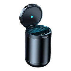 Попільничка для автомобіля з підсвіткою Baseus C20464700111-00 Black (N020712)