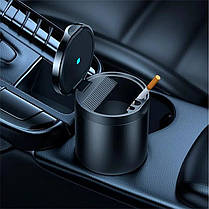Попільничка для автомобіля з підсвіткою Baseus C20464700111-00 Black N, фото 3