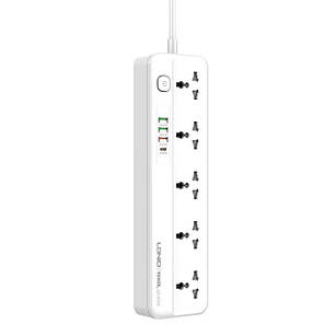 Мережевий подовжувач USB Ldnio SC5415 3USB Type-C 5 розеток 2 м White N, фото 3