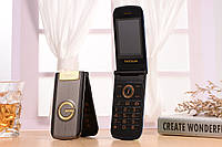 Фліп-телефон розкладушка Tkexun G9000 bronze