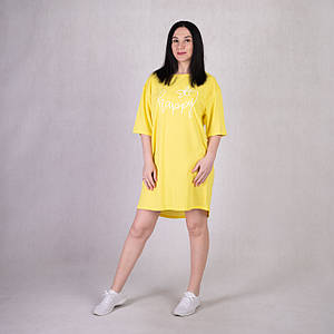 Жіноча літня сукня "Оверсайз-яскраво-жовтий"46-52р.