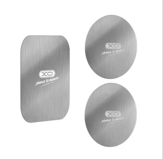 Пластини для магнітного тримача HXO Y2 3шт (квадратна та кругла), фото 1