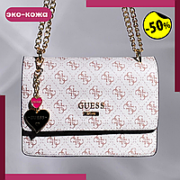 Mini женская bag сумочка Трапеция guess Женские сумочки и клатчи GUESS Сумки guess mini bag black/blue vip белый