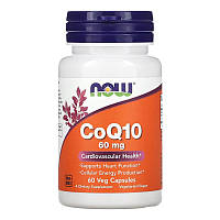Коэнзим Q10 NOW CoQ10 60 mg (60 вега-капс)