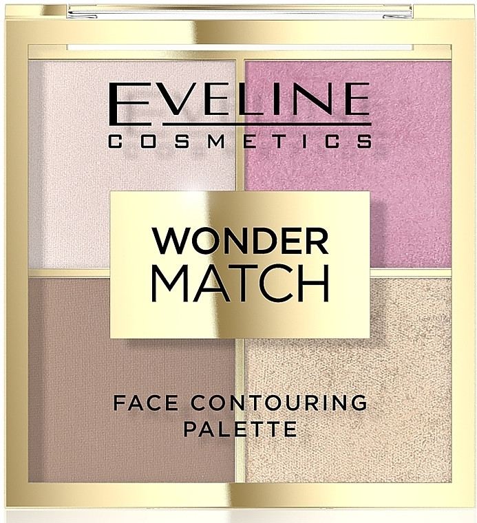 Палетка для контуринга лица Eveline Cosmetics Wonder Match Face Contouring Palette, 01, 10.8 г
