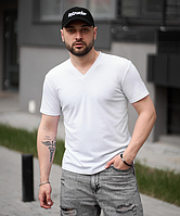 Мужская футболка Белый (L), футболка стильная, футболка для мужчин DRIM