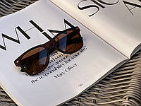 Очки солнцезащитные женские тренд / Стильные мужские солнцезащитные очки коричневыей