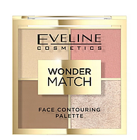 Палетка для контуринга лица Eveline Cosmetics Wonder Match Face Contouring Palette, 02, 10.8 г 02