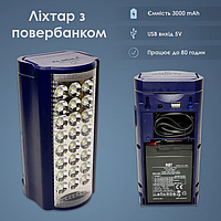 Аккумуляторный ручной фонарь кемпинговый синий, Светильник со встроенным аккумулятором BIMA
