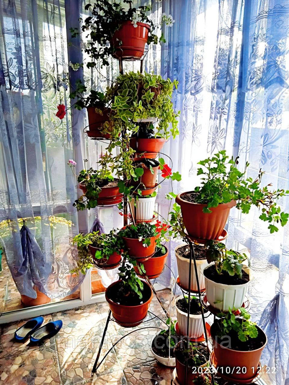 Підставка для квітів "Вежа вінтаж на 12 чаш", фото 1