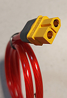 Силовой разъем Amass XT60 FEMALE (Мама) кабель питания AWG12  20 см красный+красный