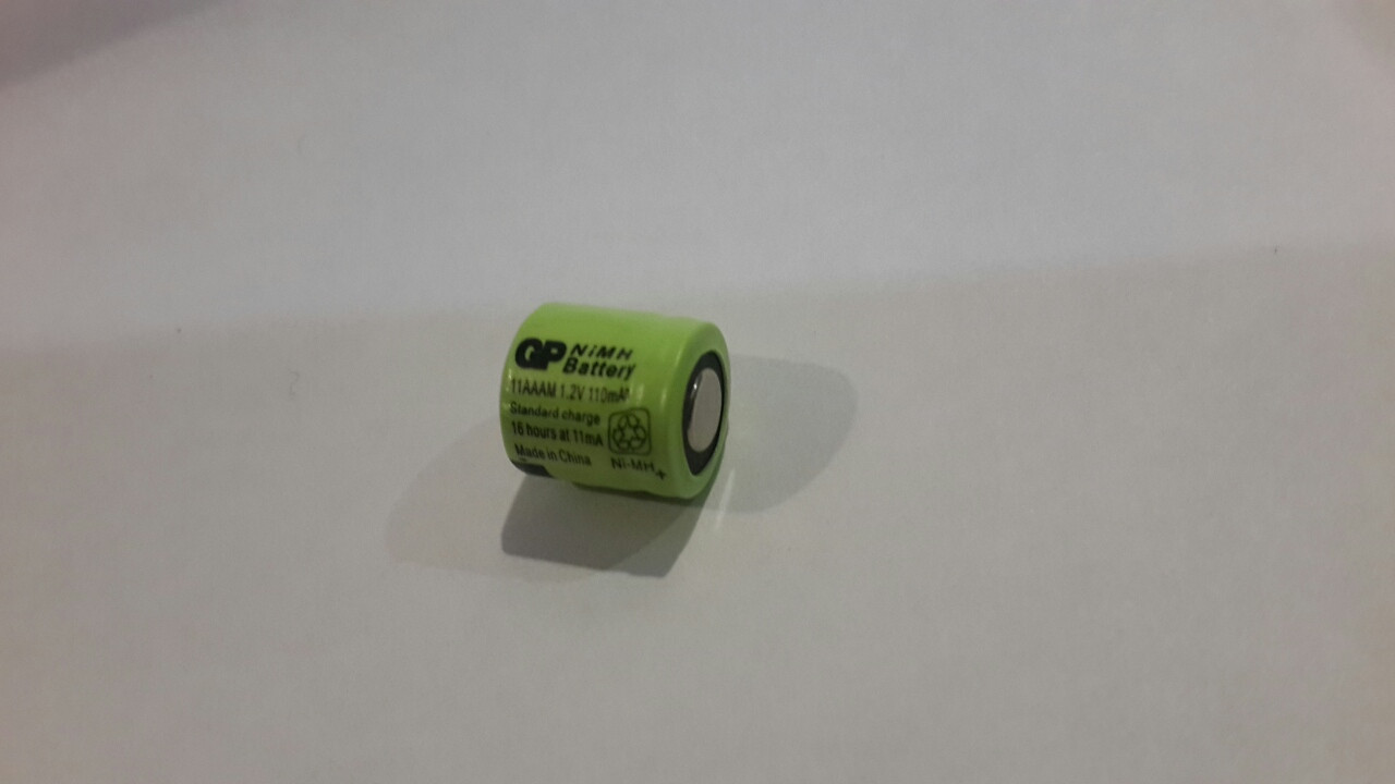 Акумулятор технічний GP 1/4AAA 1.2 V 110mAh (Ni-Mh)