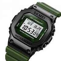 Часы наручные мужские SKMEI 1851AG, часы наручные электронные тактические, ET-723 противоударные часы skr