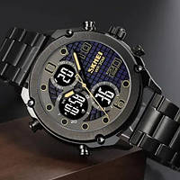 Мужские часы стильные часы на руку SKMEI 1975LBKBK / Оригинальные мужские часы / Часы EN-670 кварцевые мужские