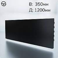 Фон 1200*350*0,6мм, черный. Комплектующие к торговому оборудованию, панель стенка в стеллаж