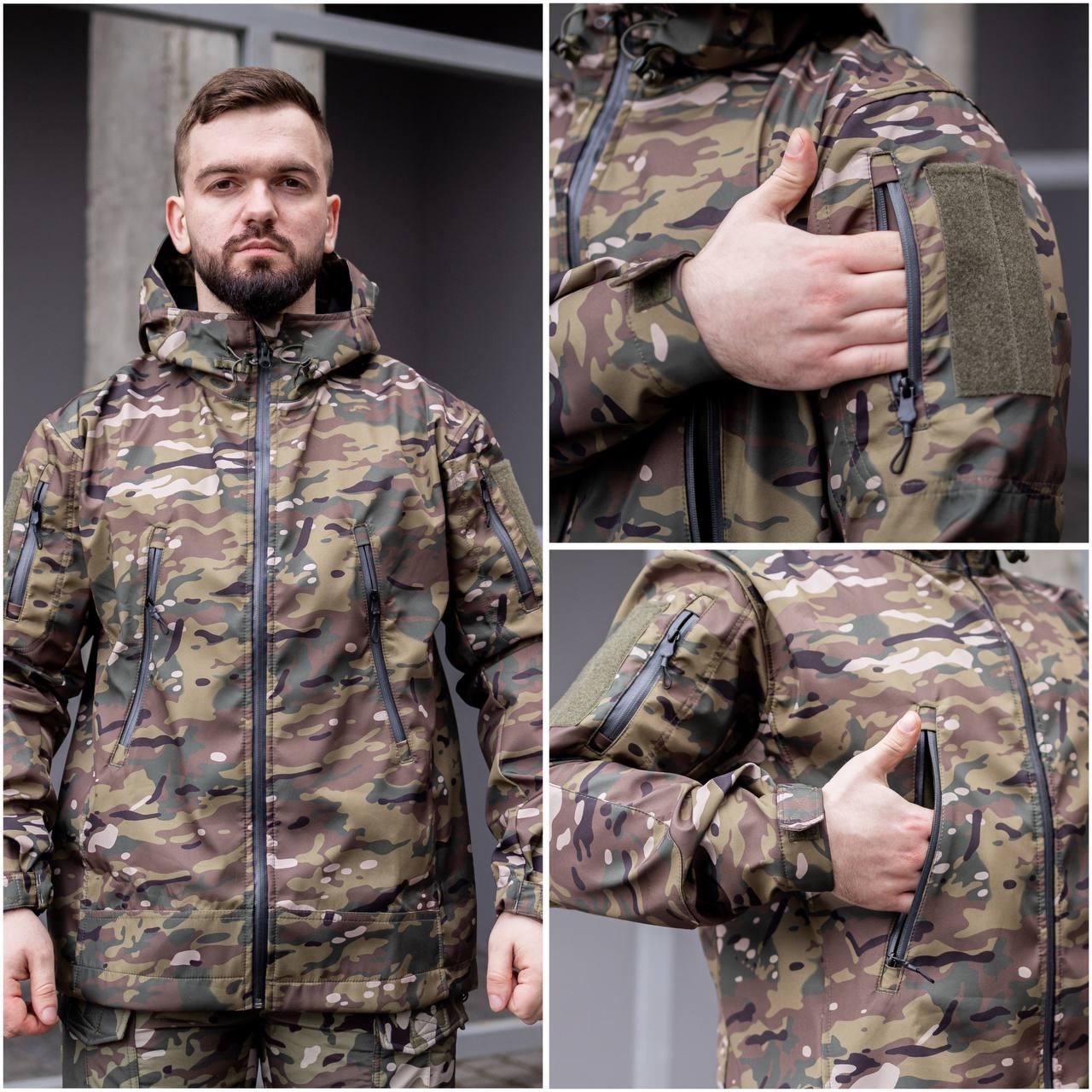 Куртка тактична військова Grifon мультикам ріп-стоп (вафелька) Fielo ЧСМ літо, фото 1